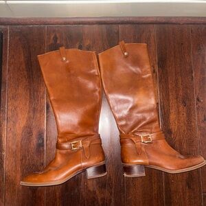 Alex Marie Tan Leather Riding Boots